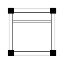 Цветник параллельно могильной ограде (в голове)