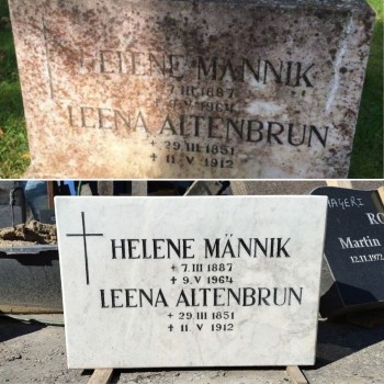 Marmorist hauakivide ja hauaplaatide taastamine